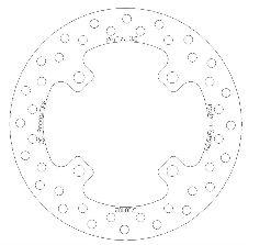 CC Products Disc Brake Rear Xr Roundcc, Cross-center Product 5100-102