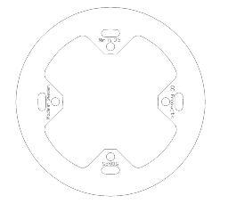 CC Products Disc Brake Rear CR 97-01 Solid, Cross-center Products 5100-25, 43351-kz3-b00