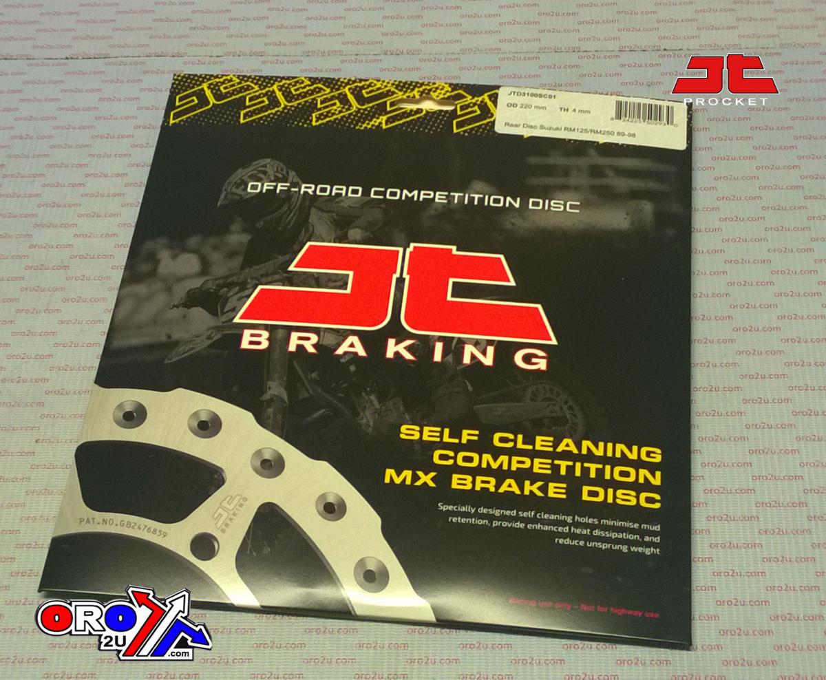 JT Disc Brake Rear RM125/250 Jt, Jtd3100sc01 Suzuki, Self-cleaning Holes