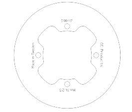 CC Products Disc Brake Rear KX85 01> Solid