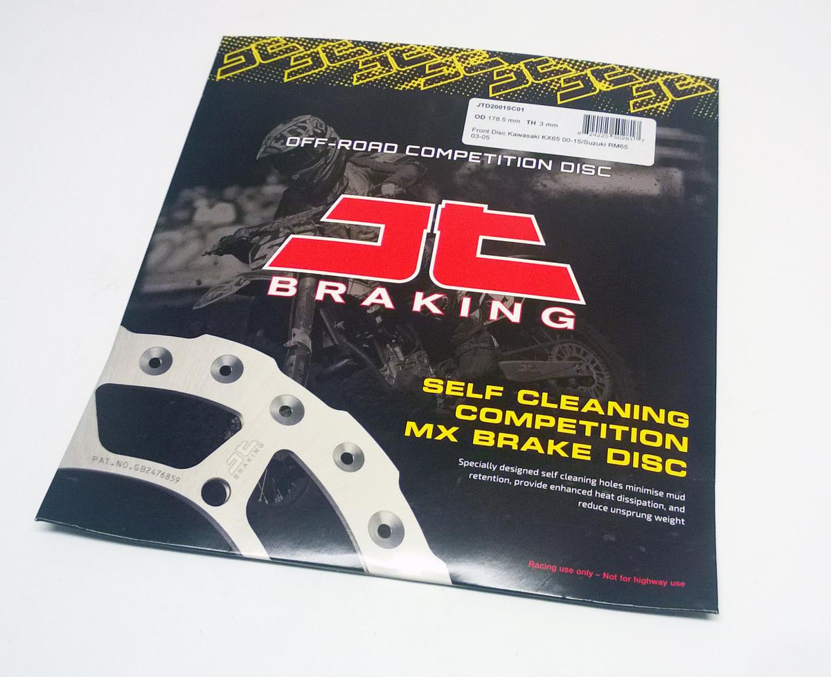JT Disc Brake Front KX65 00-18 Jt, Jtd2001sc01 Kawasaki, Self-cleaning Holes