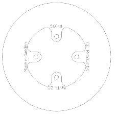 CC Products Disc Brake Rear KTM65 Solid Cc, Cross-center Product 5100-111