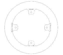 CC Products Disc Brake Rear CR CRF Solid, Cross-center Product 5100-105