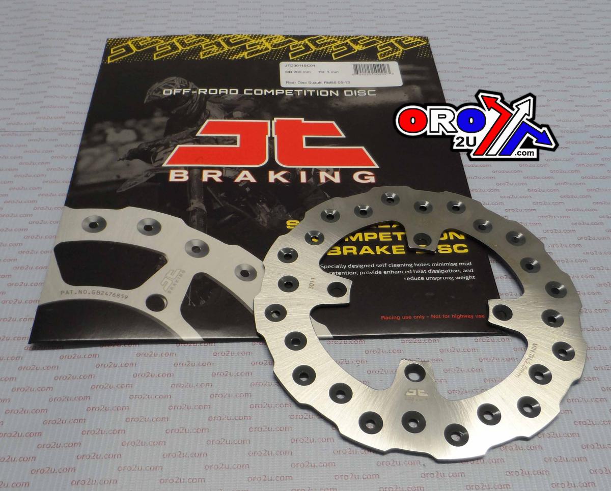JT Disc Brake Rear RM85 05-16 Jt, Jtd3011sc01 Kawasaki, Self-cleaning Holes