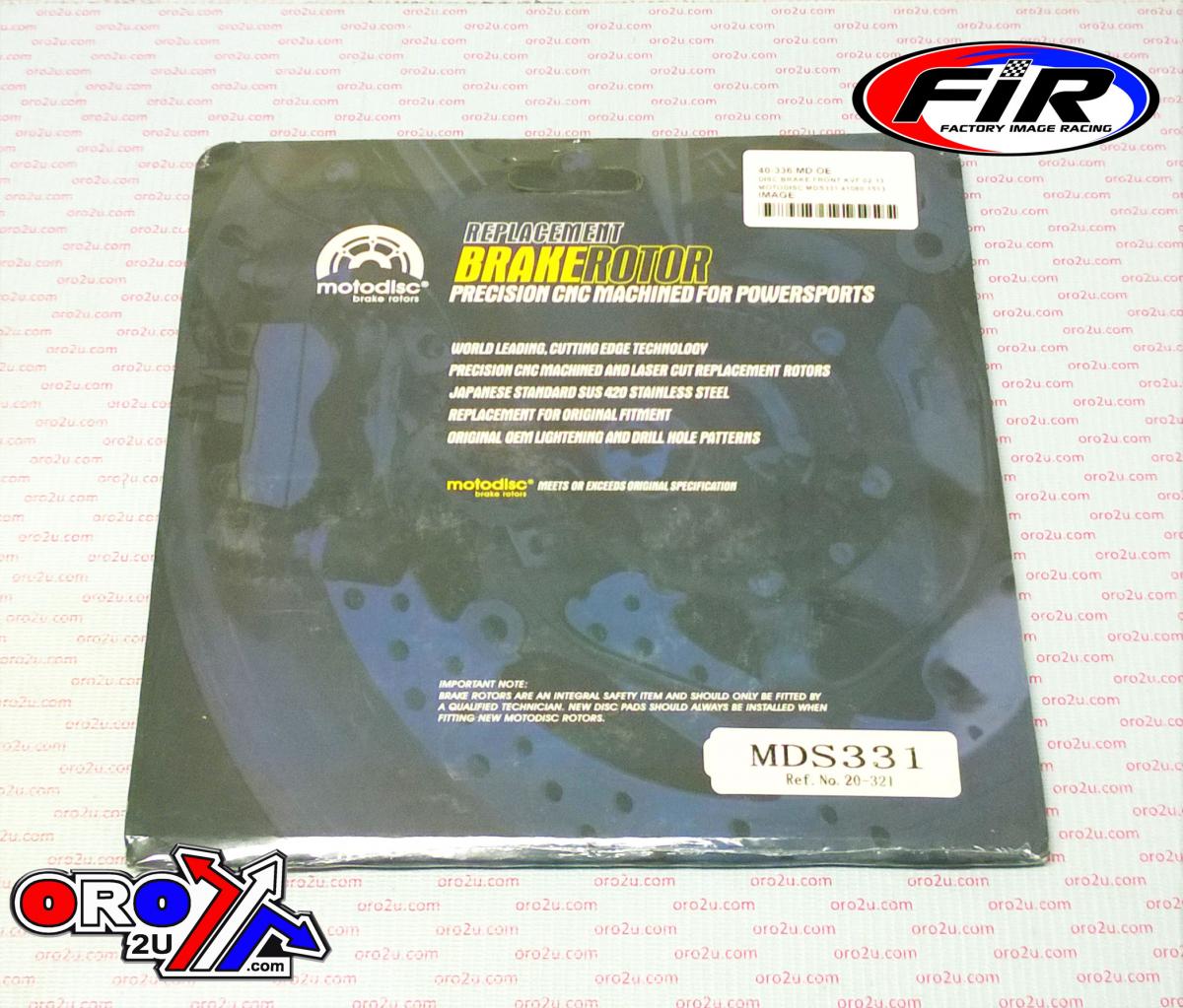 MTX Parts Disc Brake Front Kawasaki Kvf 02-13 MDS331 41080-1513 41080-0073 41080-0585 41080-0585 18-0007