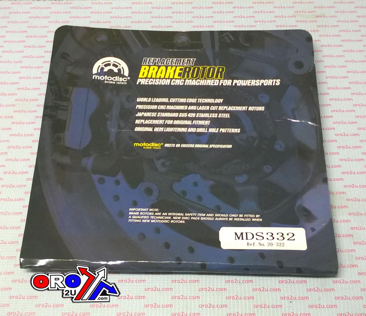 MTX Parts Disc Brake Rear 02-08 Yamaha YFM660F MDS332 5km-2582v-00-00 Ebc Md6197d at-05795