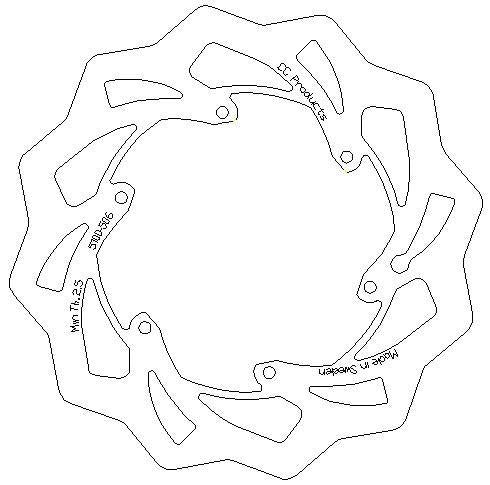 CC Products 270 Disc Front KTM Husaberg, Crosscenter 5100-506 Oversize