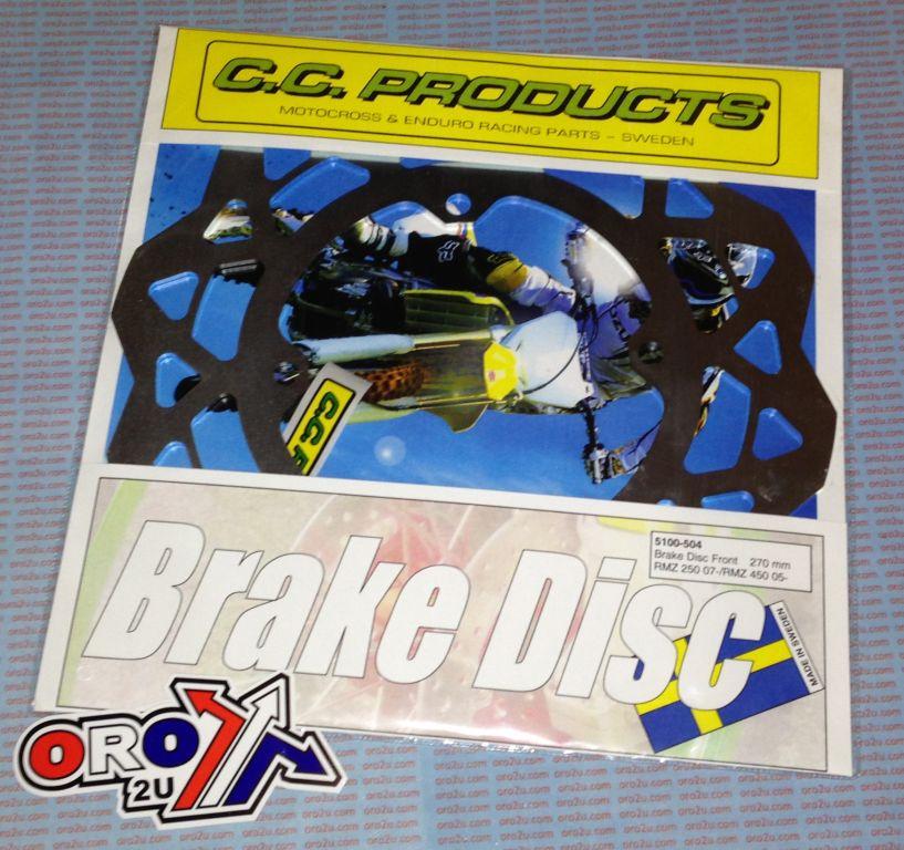CC Products 270 Disc Front RMZ250 450 Cc, Crosscenter 5100-504 Oversize