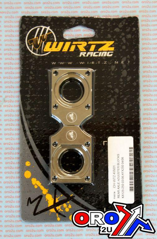 Wirtz Axle Blocks KX KXF KLX Titanui, Wirtz Ch-wtz-KW01