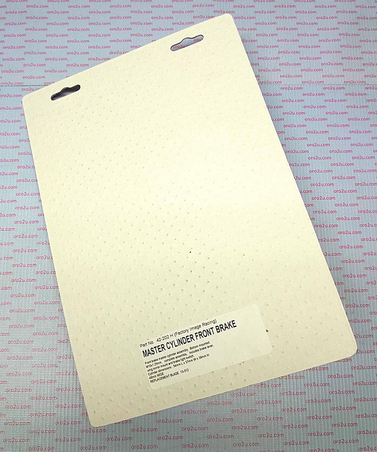 Dirt Racing Master Cylinder Front Brake