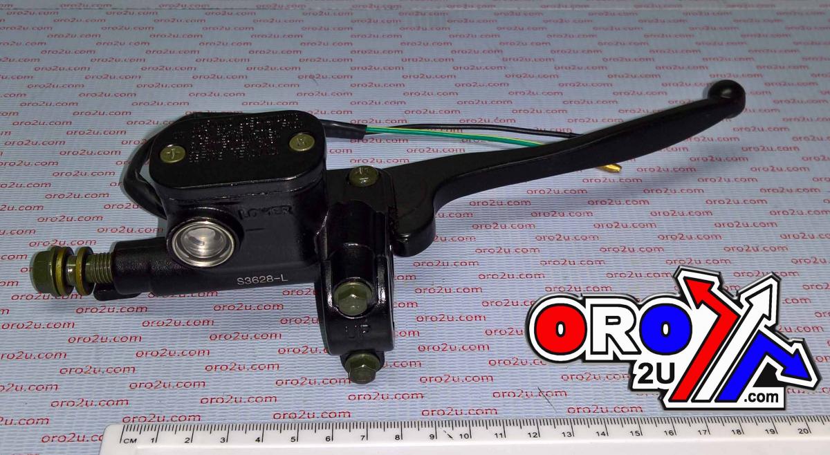 Rijomotor Front Master Cylinder Blk, Front with Light Switch, 121409851
