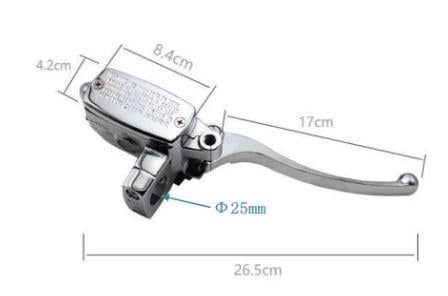 Atopmoto China Master Hydraulic Cylinder Brake, Honda CB400 1992-1998 / Chrome, Road, MC, 110-699001