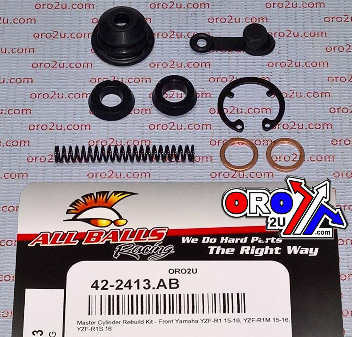 All Balls Racing Brake Master Cyl Rebuild Kit Allballs, Allballs 18-1083 Yam MT09/YZF-r1/YZF-r6 Road Front