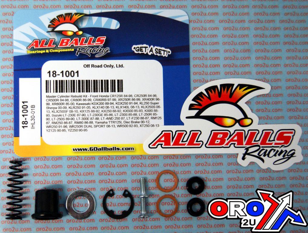 All Balls Racing Brake Master Cyl Rebuild Kit Allballs, Allballs 18-1001 Arctic-cat/hon/kaw/suz/yam Front