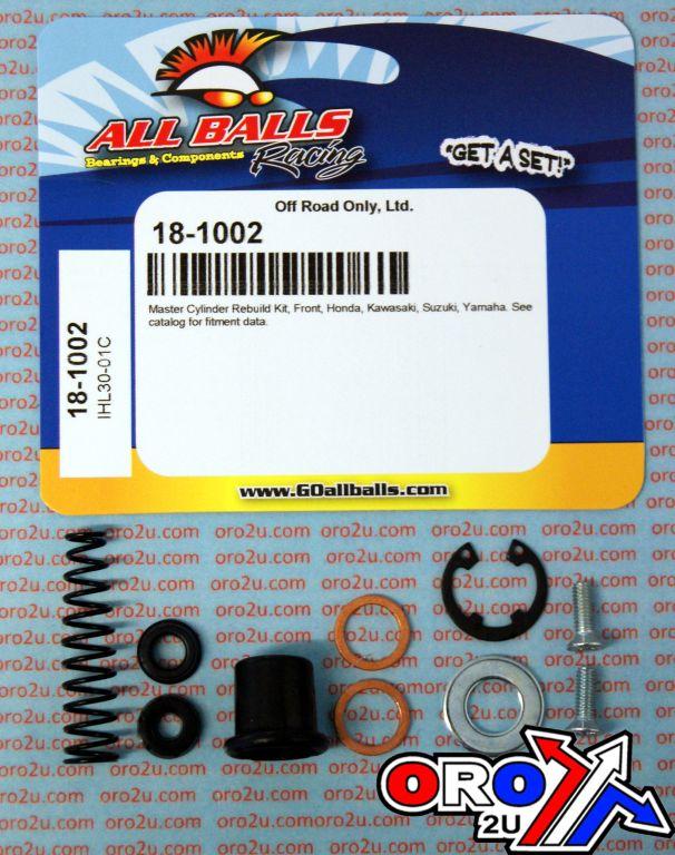 All Balls Racing Brake Master Cyl Rebuild Kit Allballs, Allballs 18-1002 Beta/gasgas/hon/kaw/rieja/suz/yam Front