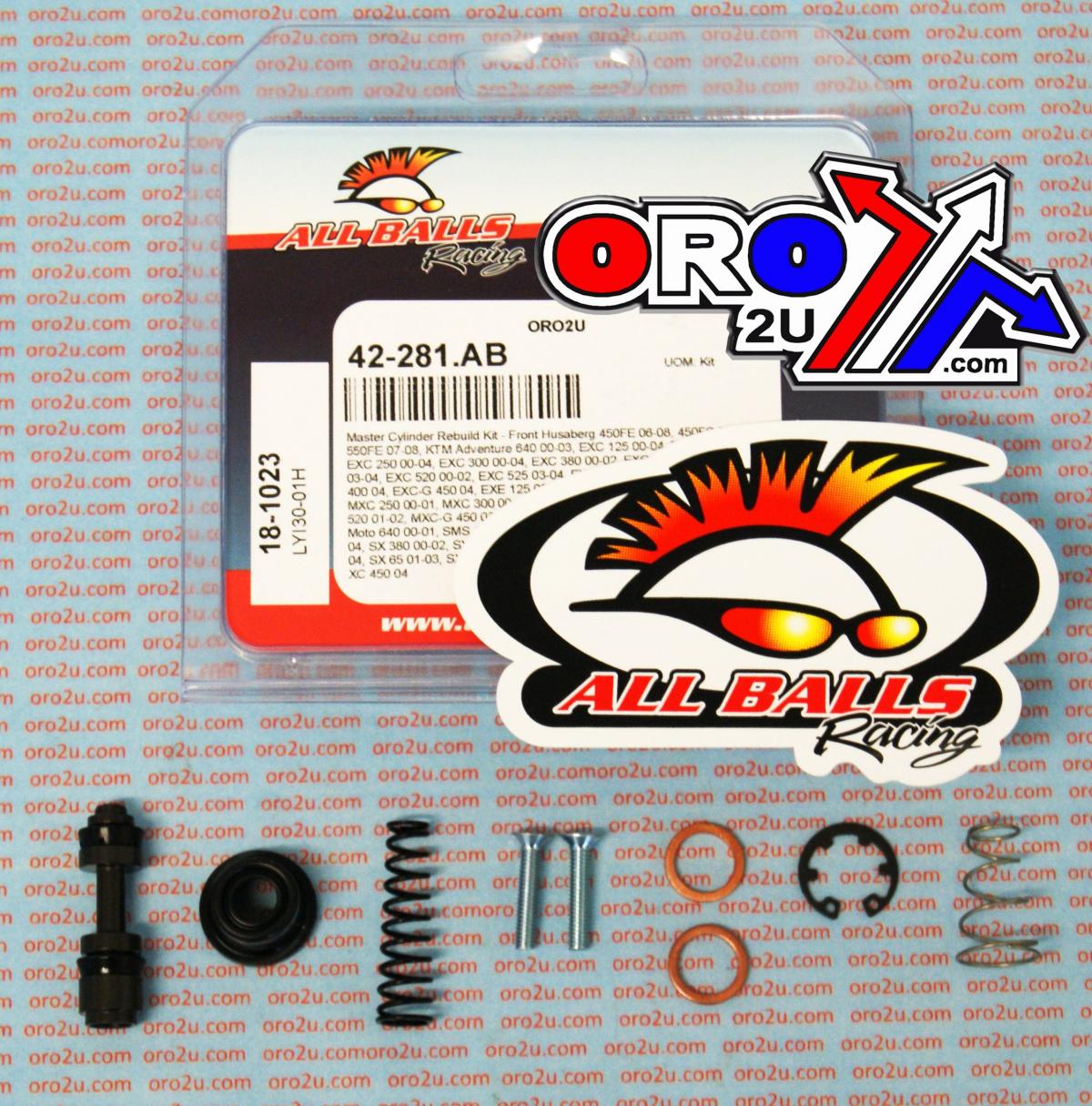 All Balls Racing Brake Master Cyl Rebuild Kit Allballs, Allballs 18-1023 Husaberg/husky/KTM 00-09 Front