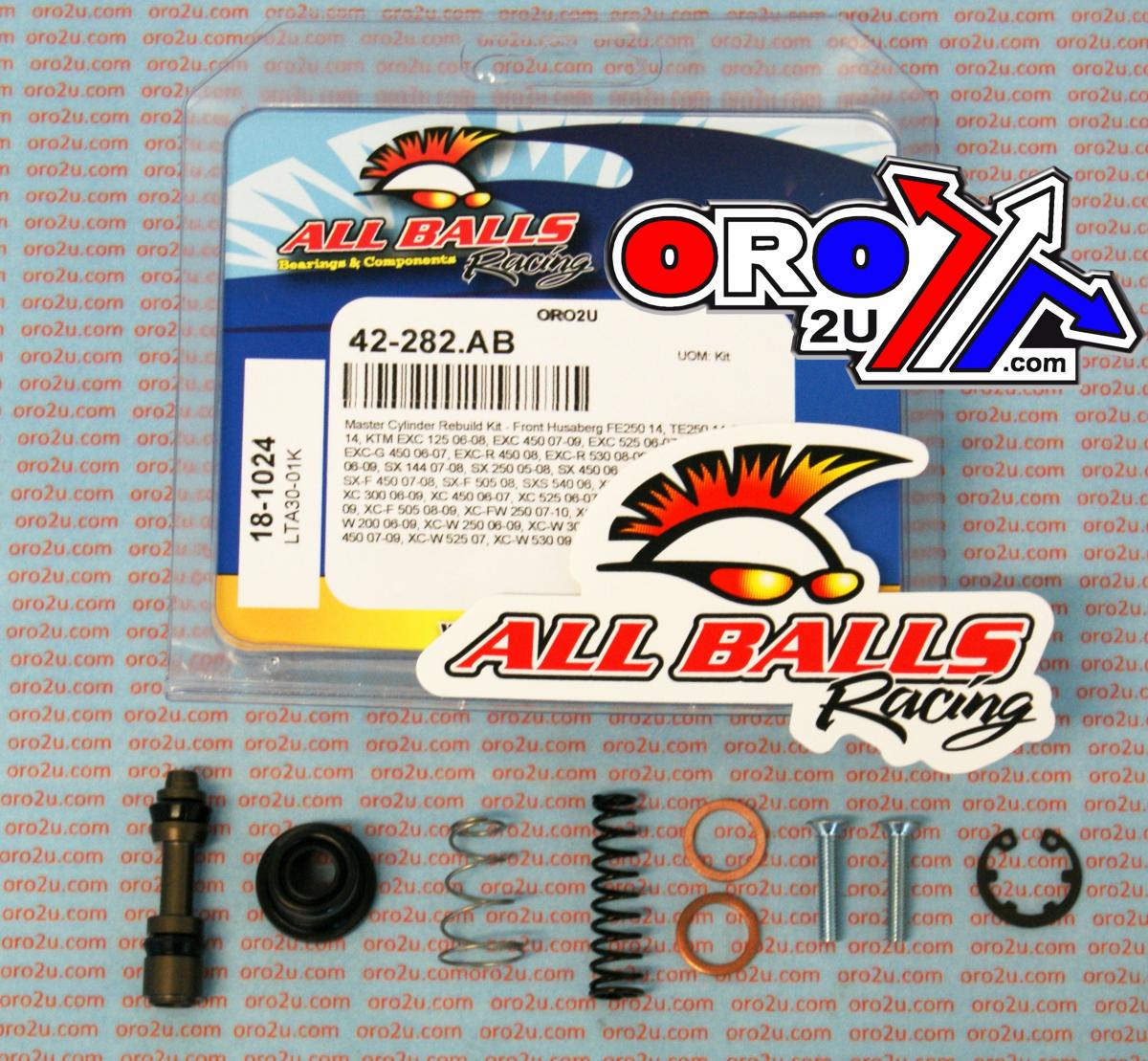 All Balls Racing Brake Master Cyl Rebuild Kit Allballs, Allballs 18-1024 Husaberg/KTM/sherco 06-14 Front
