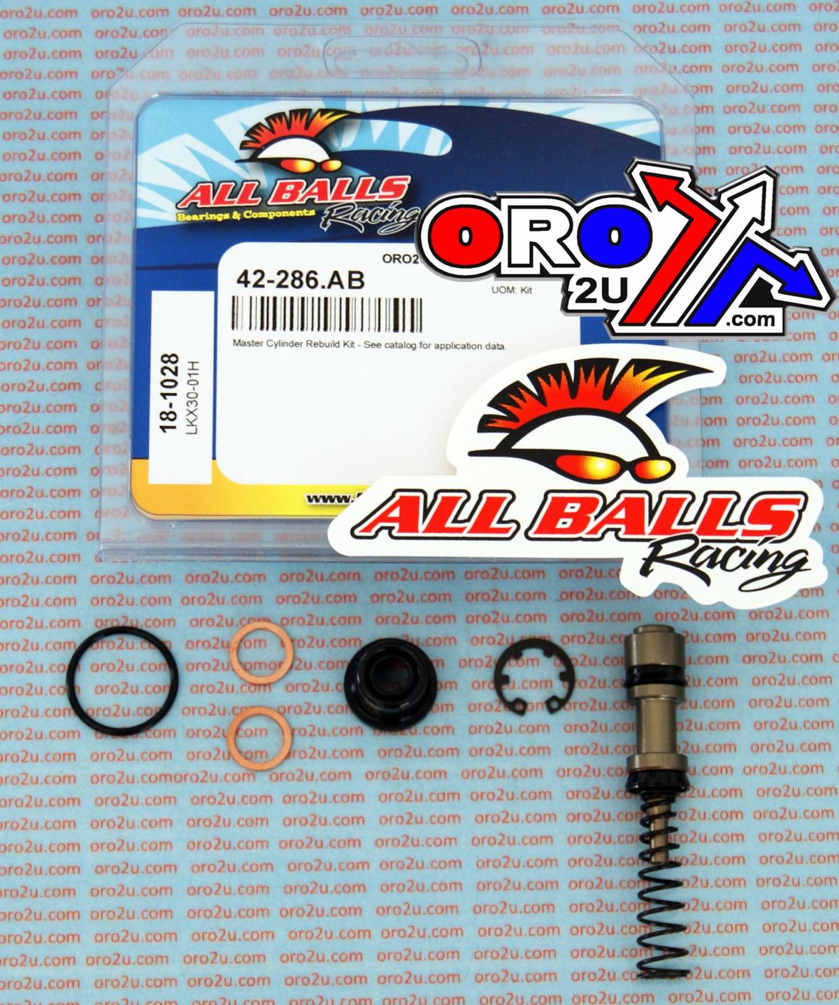 All Balls Racing Brake Master Cyl Rebuild Kit Allballs, Allballs 18-1028 Husaberg/KTM 02-12 Rear