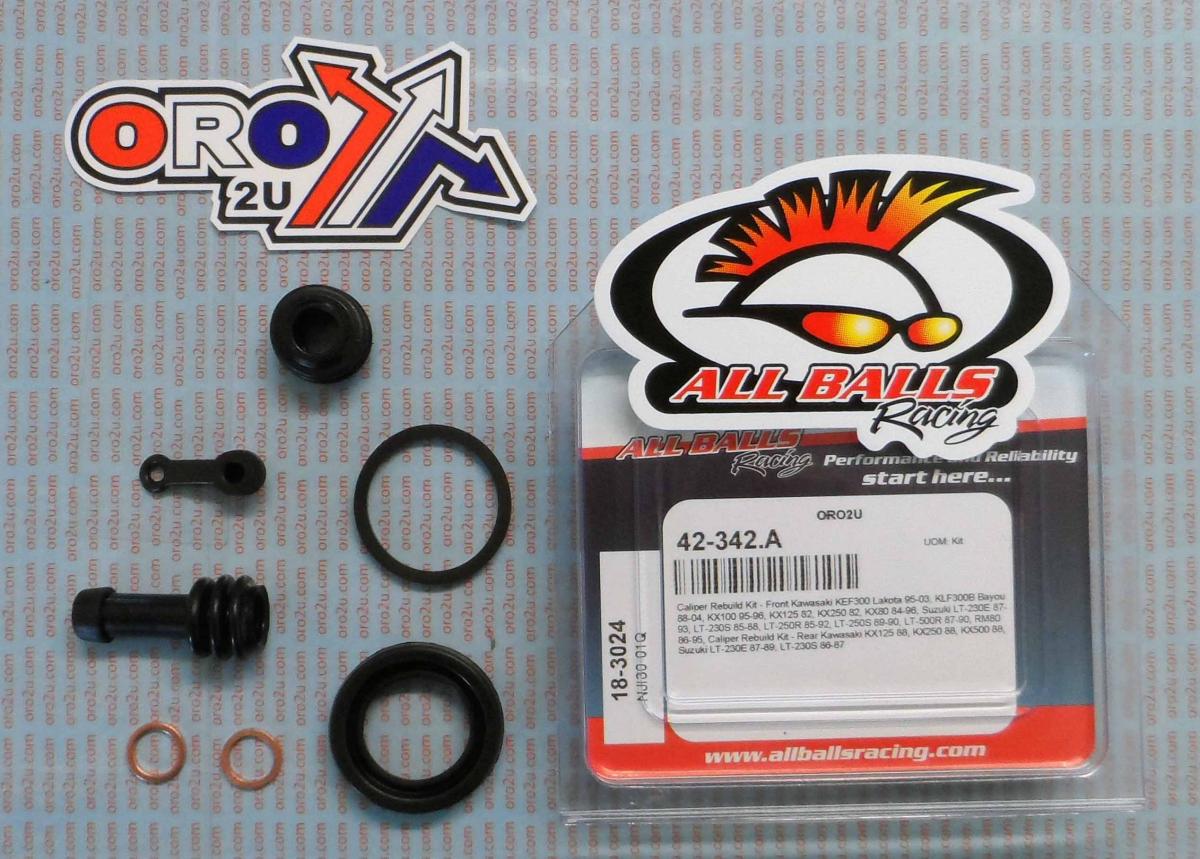 All Balls Racing Brake Caliper Rebuild Kit Allballs, Allballs 18-3024 Kaw/suz Front/kaw 81-00 Rear