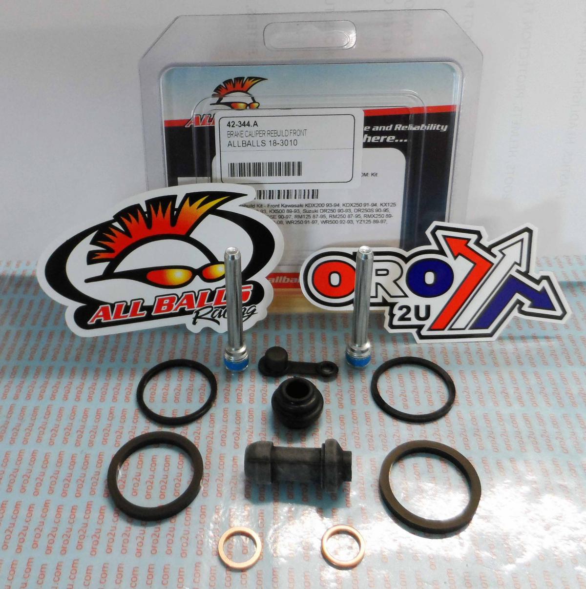 All Balls Racing Brake Caliper Rebuild Kit Allballs, Allballs 18-3010 Hon/kaw/suz/yam Front/can-am Rear