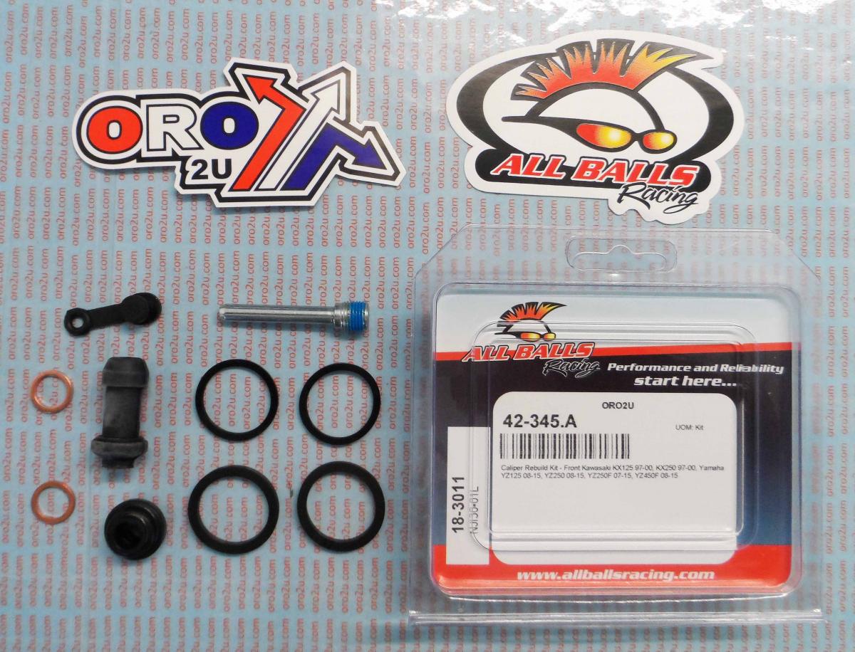All Balls Racing Brake Caliper Rebuild Kit Allballs, Allballs 18-3011 Kaw KX/yam YZ/WR 125/250/450 Front