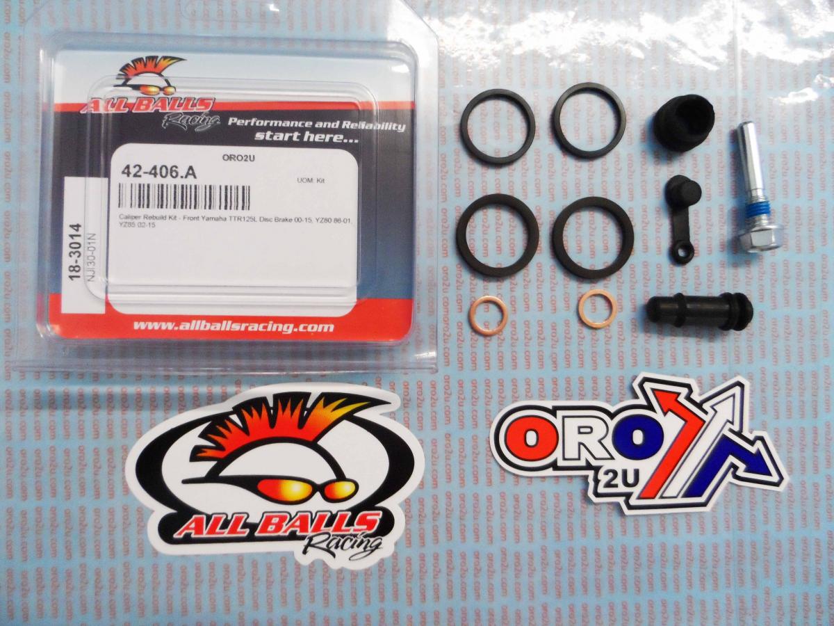 All Balls Racing Brake Caliper Rebuild Kit Allballs, Allballs 18-3014 Yam TTR125/YZ80/85 86-22 Front