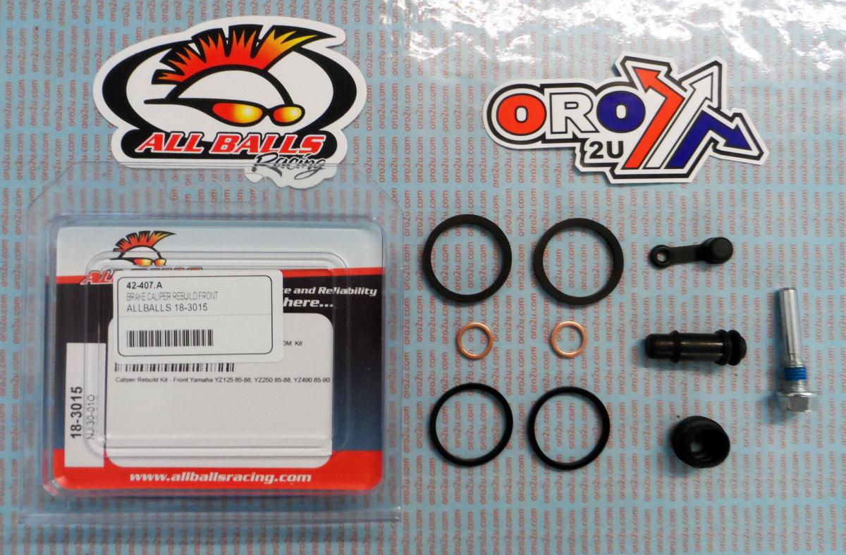 All Balls Racing Brake Caliper Rebuild Kit Allballs, Allballs 18-3015 Yam YZ125-490 85-90 Front