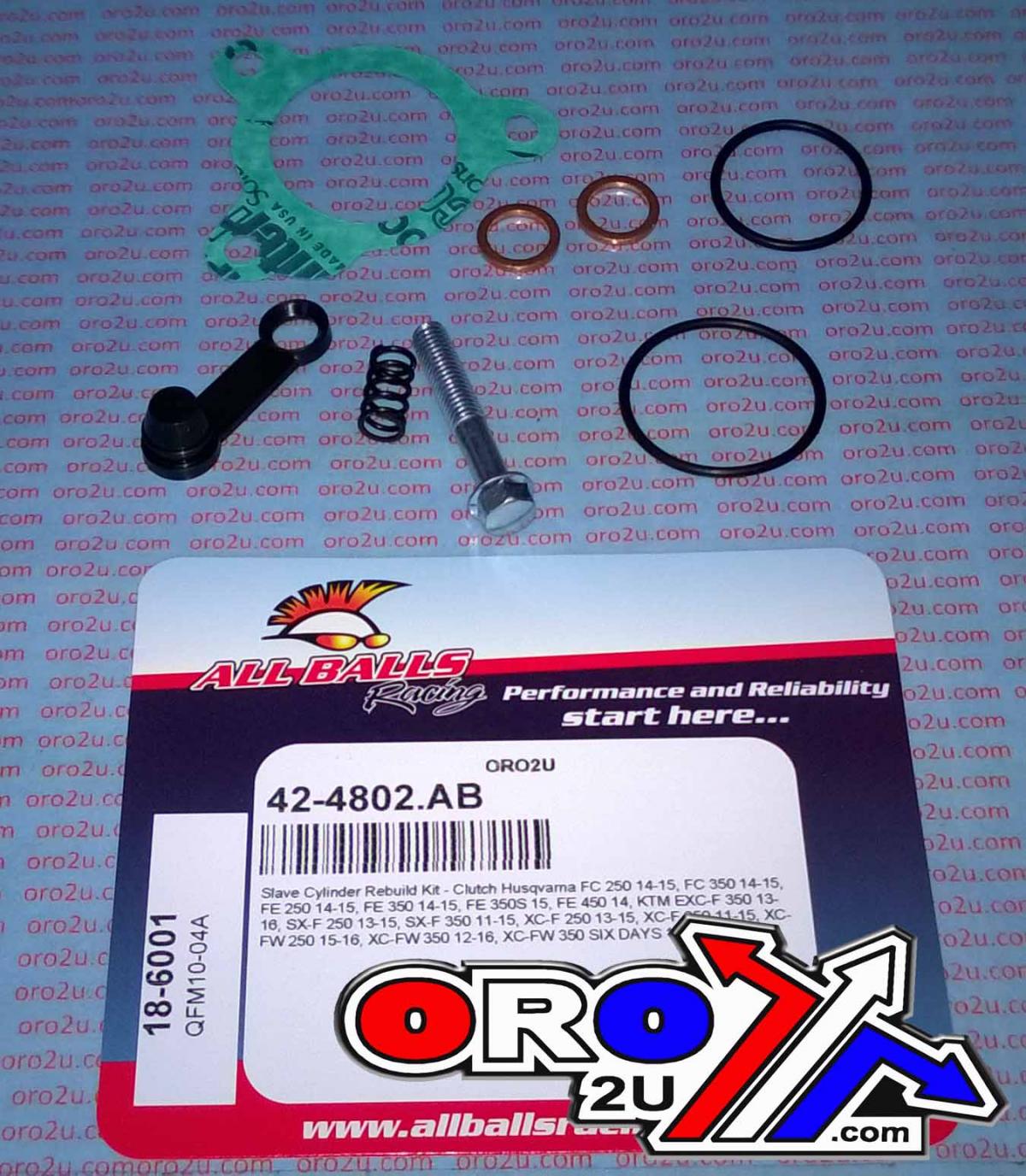 All Balls Racing Clutch Slave Cyl Rebuild Kit Allballs, Allballs 18-6001 KTM Husky/KTM 250-450 11-16