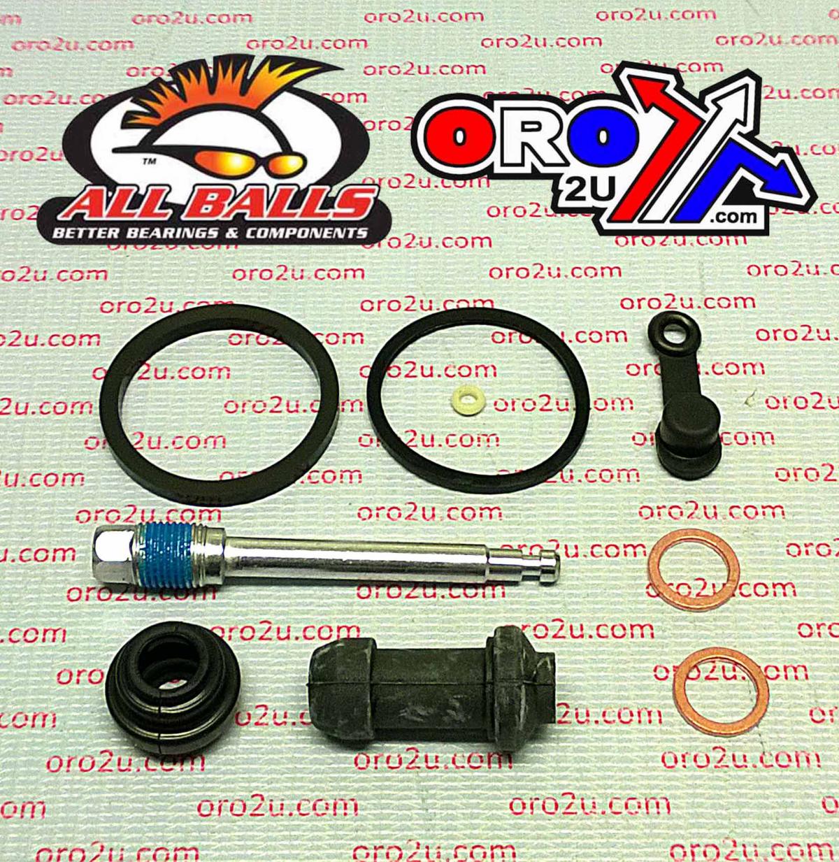 All Balls Racing Brake Caliper Rebuild Kit Allballs, Allballs 18-3075 Hon Cbr/xl 125 01-15 Rear