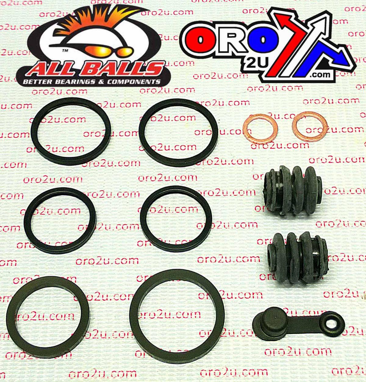 All Balls Racing Brake Caliper Rebuild Kit Allballs, Allballs 18-3081 Yam TW200/XT225 Front and Rear