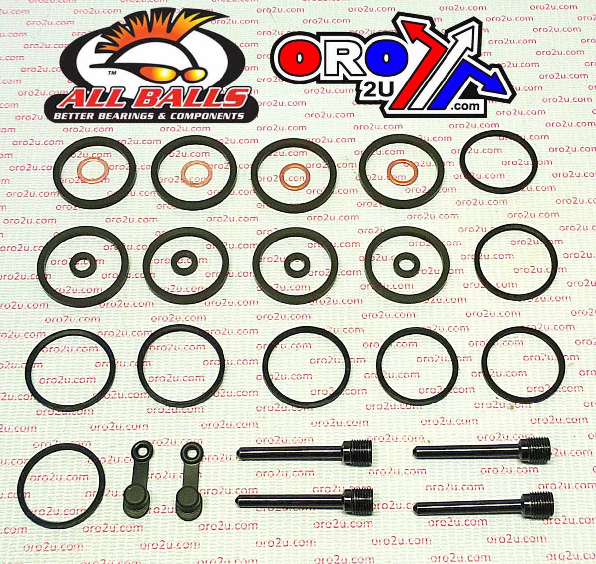 All Balls Racing Brake Caliper Rebuild Kit Allballs, Allballs 18-3112 Hon/kaw/suz Road 08-22 Front