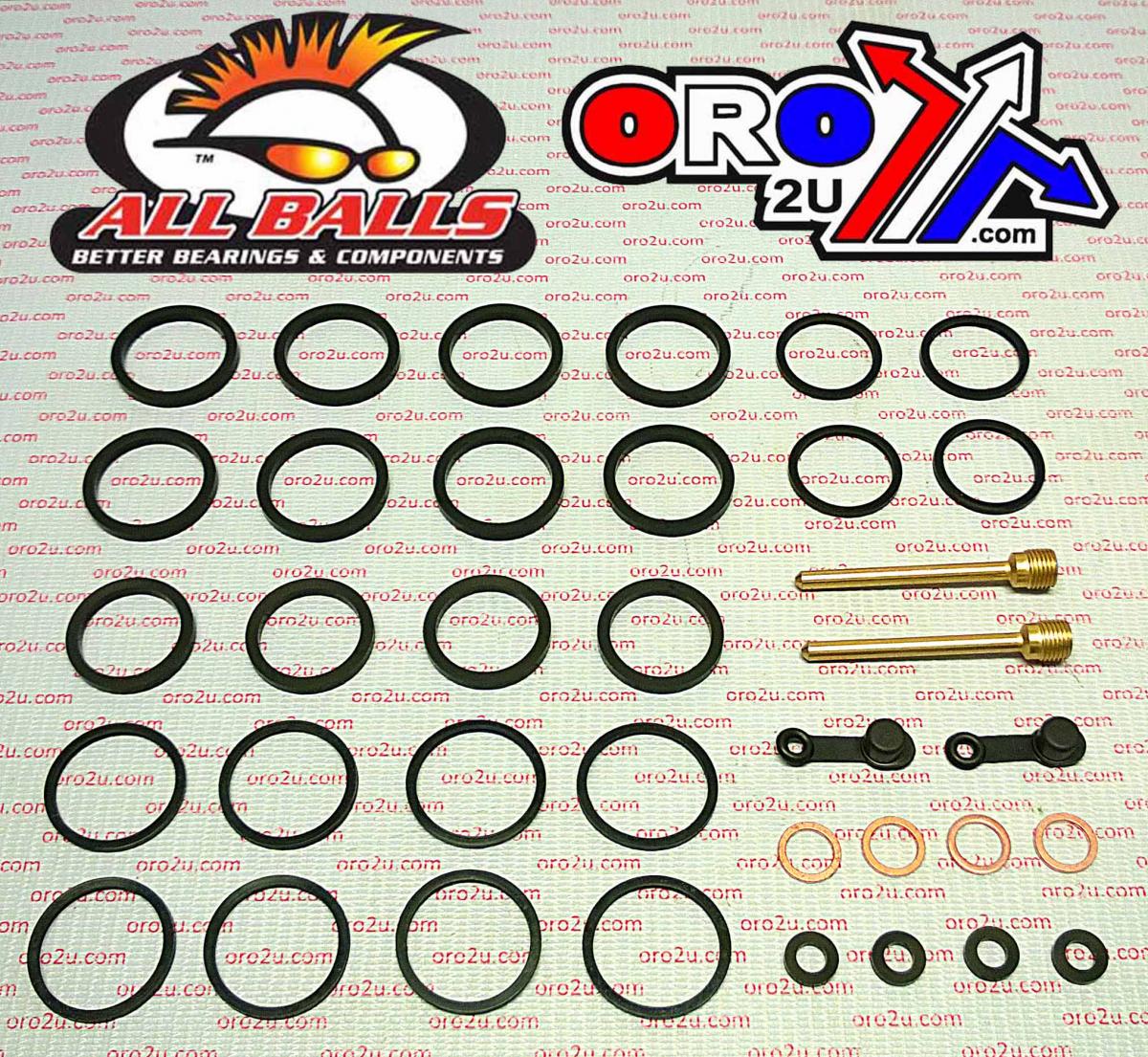 All Balls Racing Brake Caliper Rebuild Kit Allballs, Allballs 18-3129 Suz Gsx-r1000 01-02 Front