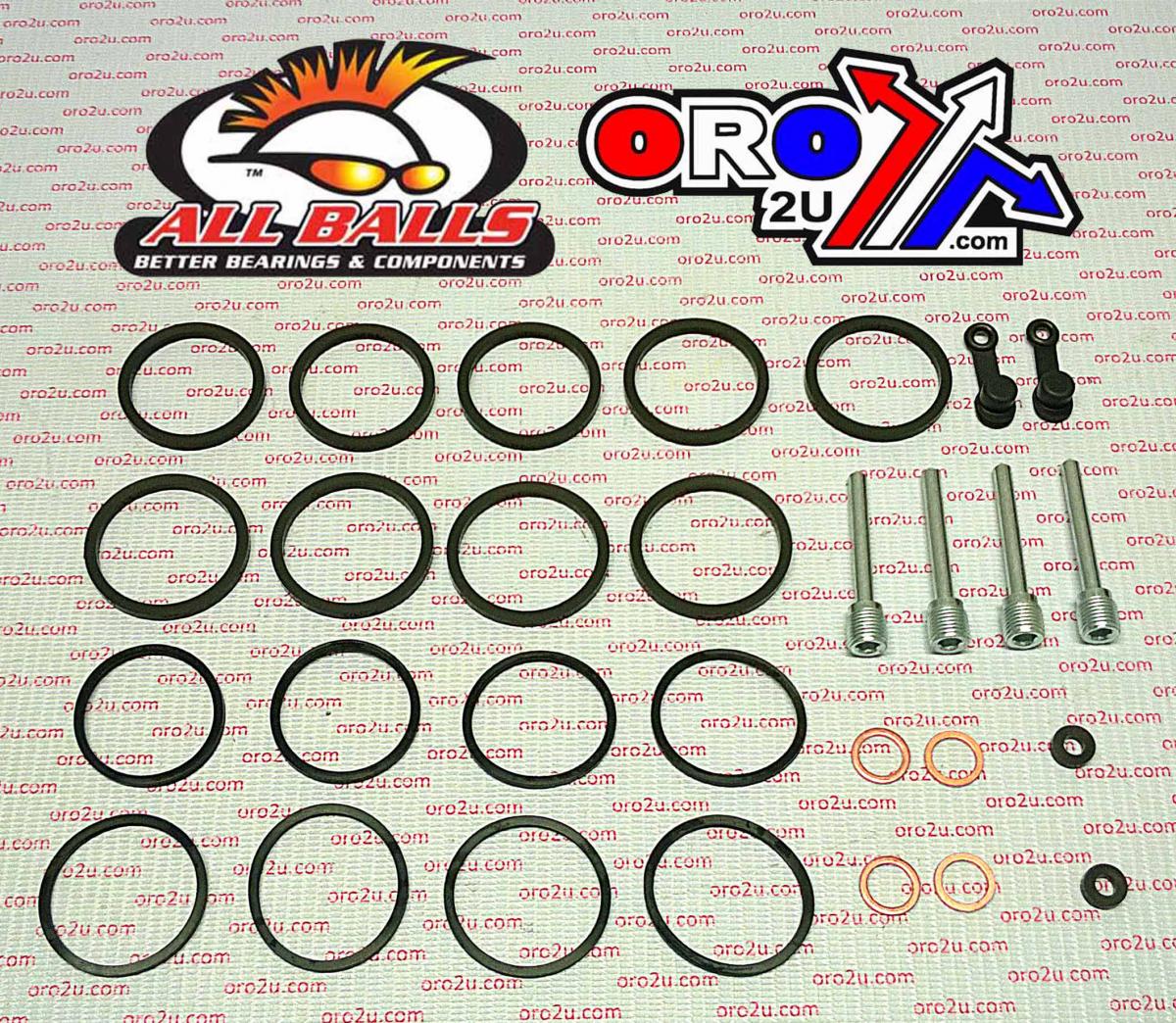 All Balls Racing Brake Caliper Rebuild Kit Allballs, Allballs 18-3174 Hon Rvt/vtr1000/cbr 600-900 Front