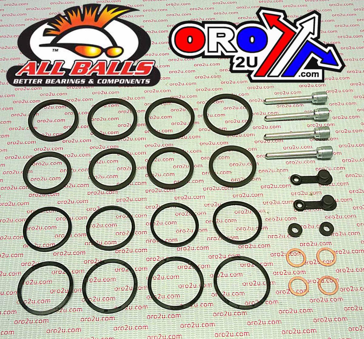 All Balls Racing Brake Caliper Rebuild Kit Allballs, Allballs 18-3178 Hon CBR929RR 00-01 Front