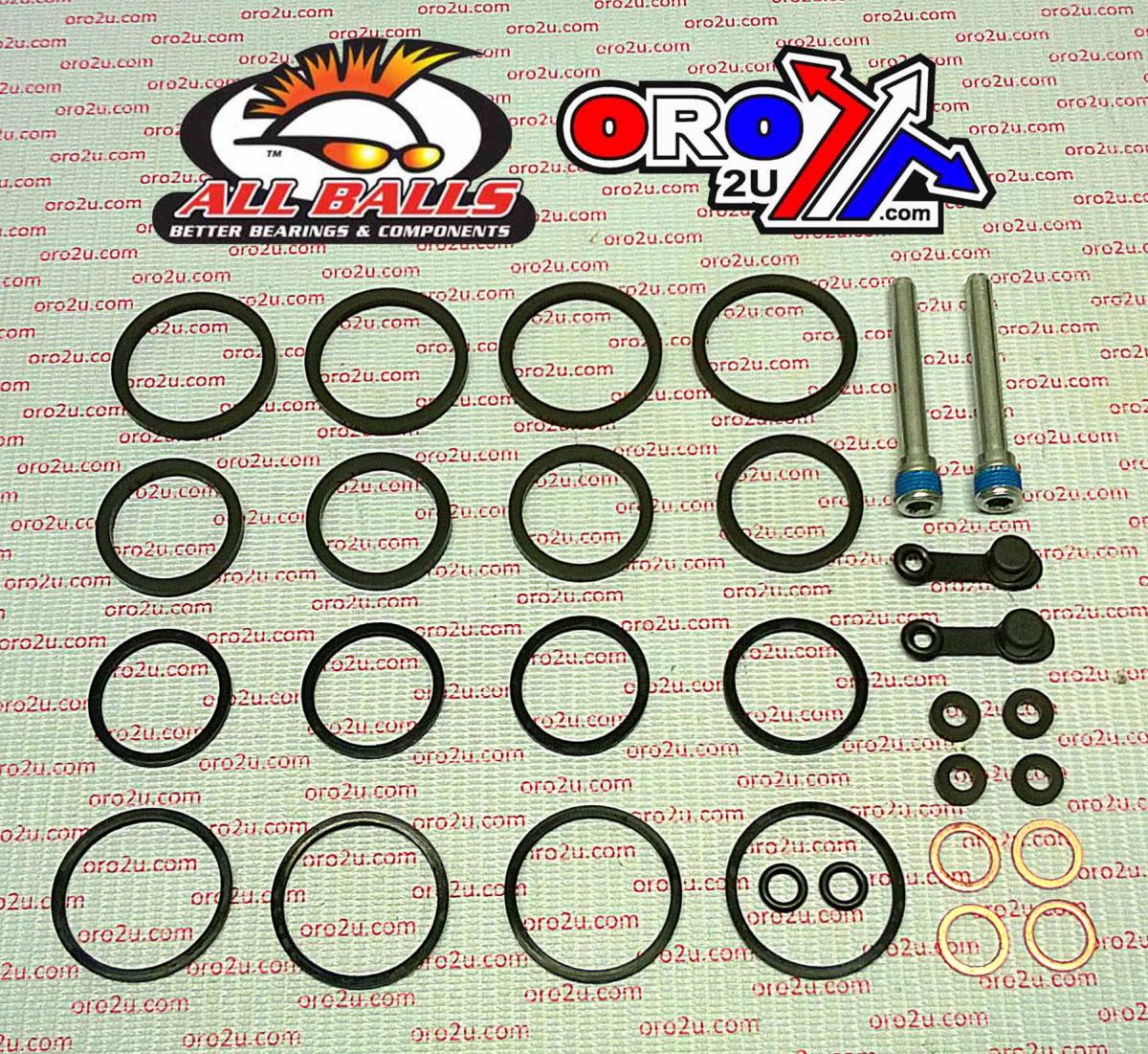 All Balls Racing Brake Caliper Rebuild Kit Allballs, Allballs 18-3180 Hon VFR400 90-91 Front