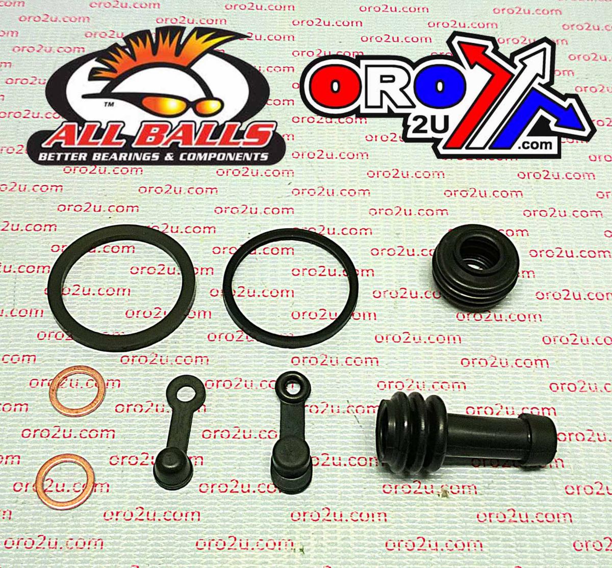 All Balls Racing Brake Caliper Rebuild Kit Allballs, Allballs 18-3185 Polaris ATV 00-22 Front and Rear