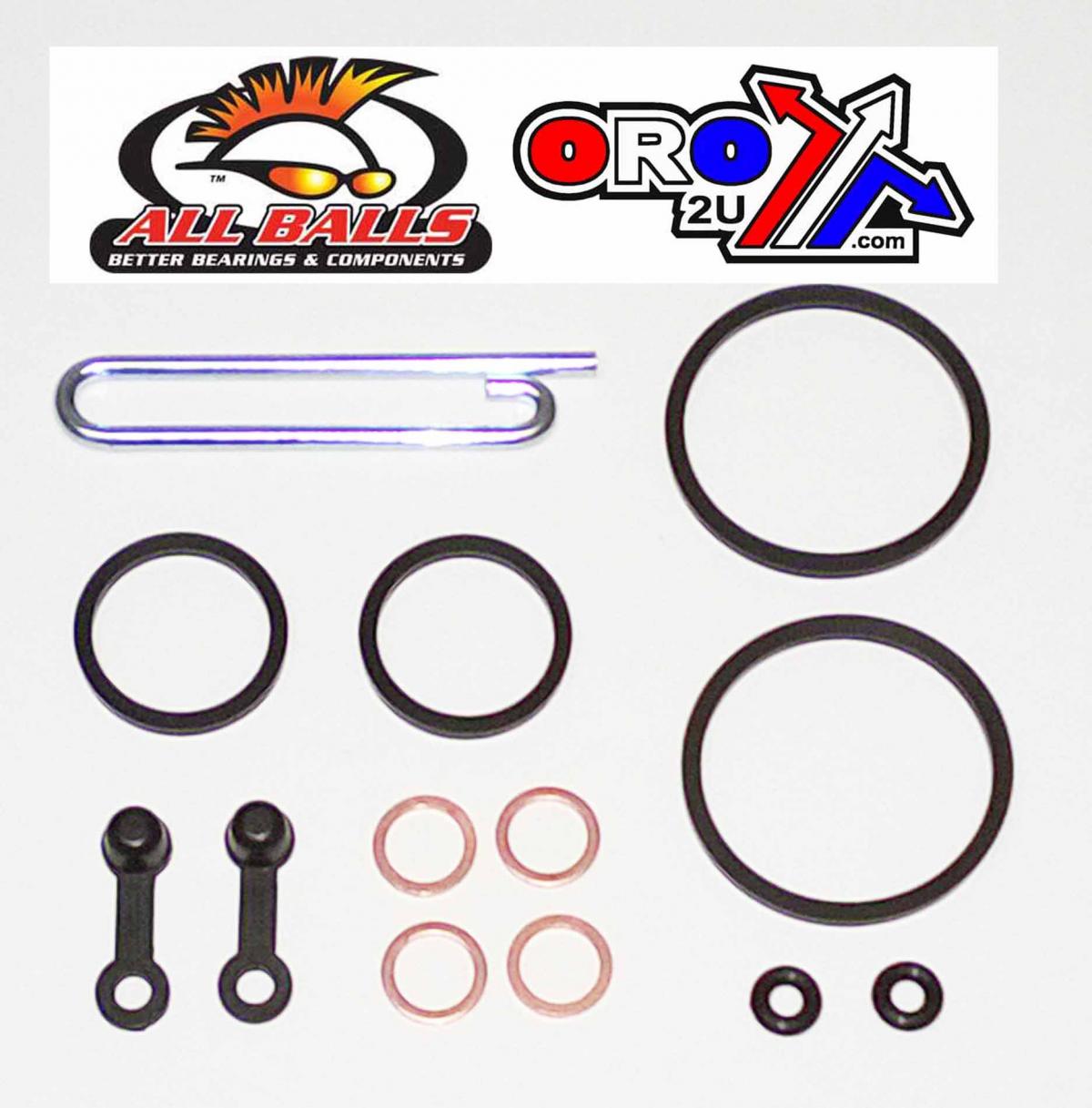 All Balls Racing Brake Caliper Rebuild Kit Allballs, Allballs 18-3189 Polaris ATV 98-04 Rear