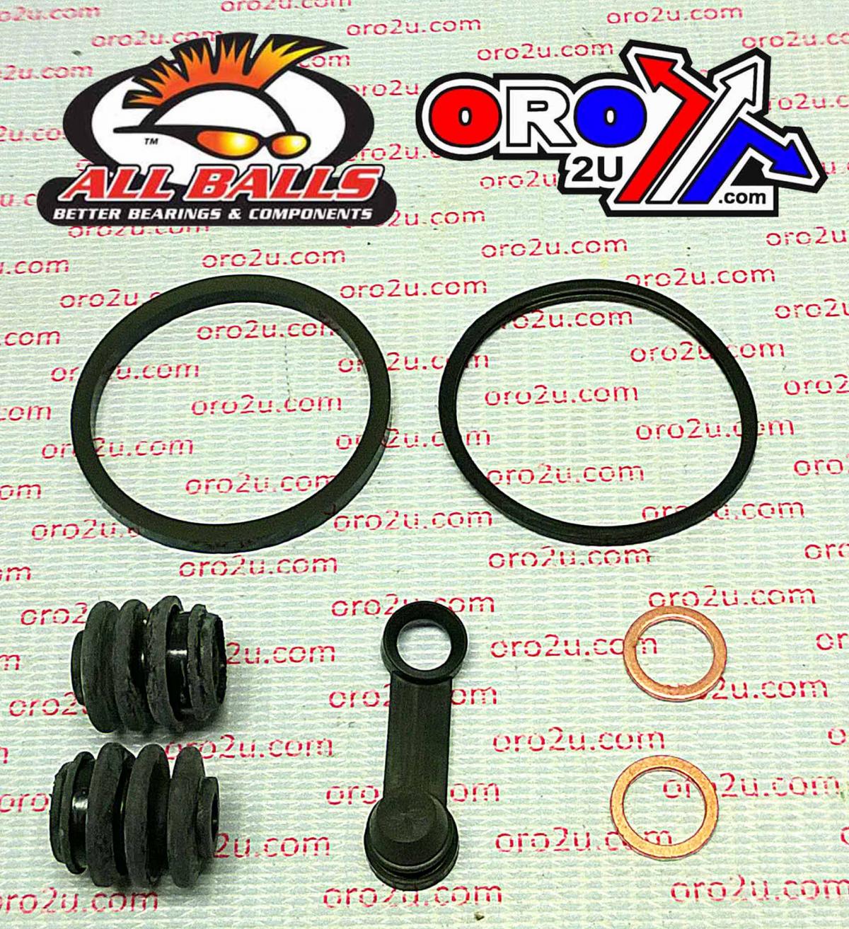 All Balls Racing Brake Caliper Rebuild Kit Allballs, Allballs 18-3192 Yam Bolt/fjrvmx/xtz/xv 950-1900 Rear