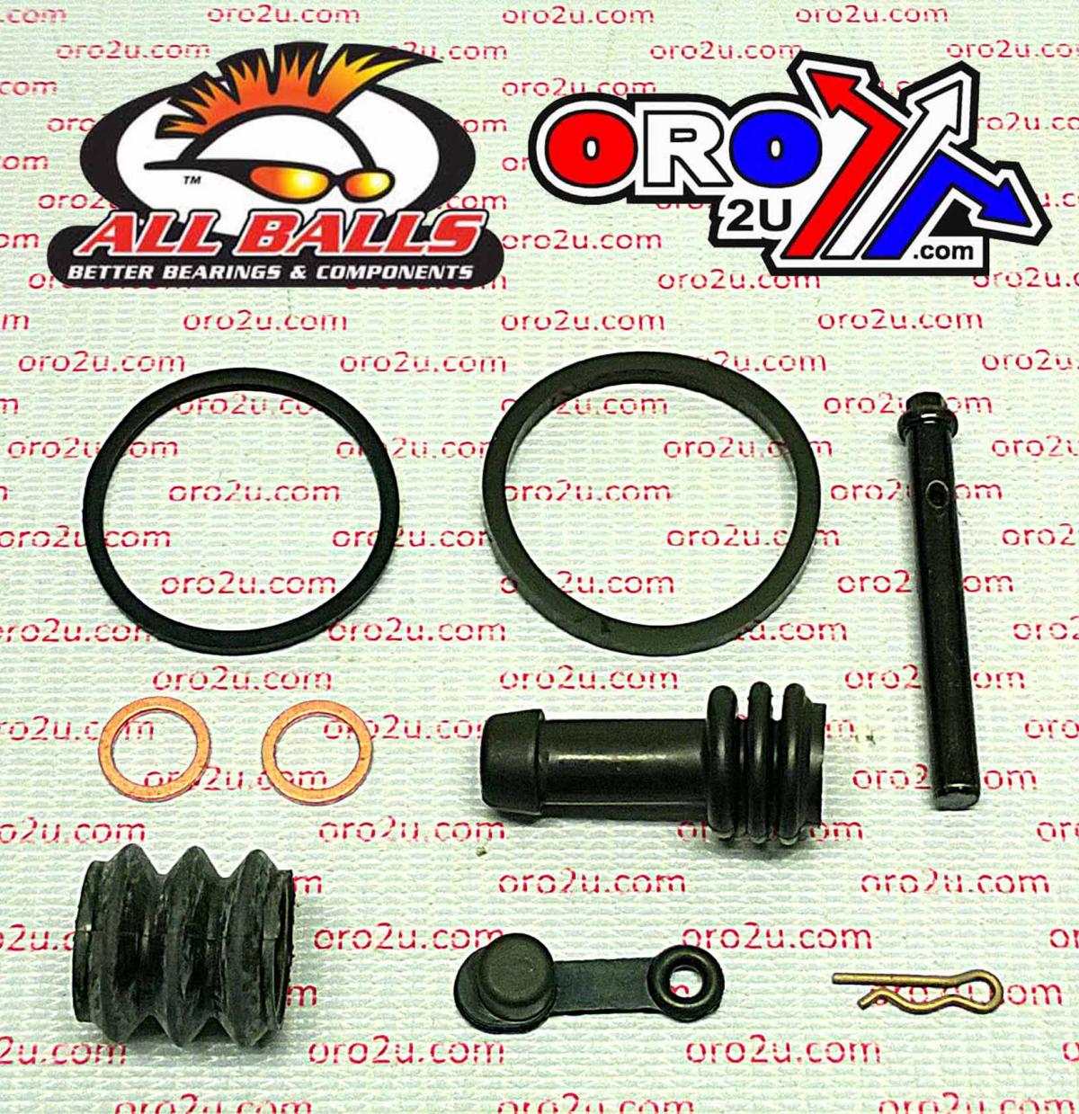 All Balls Racing Brake Caliper Rebuild Kit Allballs, Allballs 18-3217 Kaw 550-1100 Road 94-22 Rear