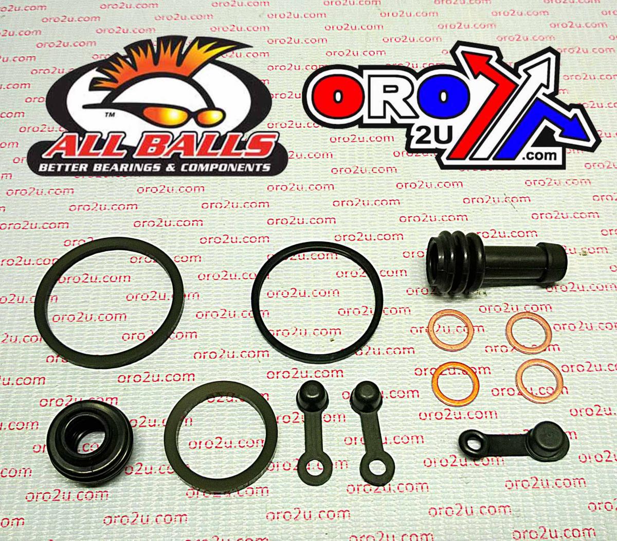 All Balls Racing Brake Caliper Rebuild Kit Allballs, Allballs 18-3248 Polaris ATV 10-22 Front and Rear