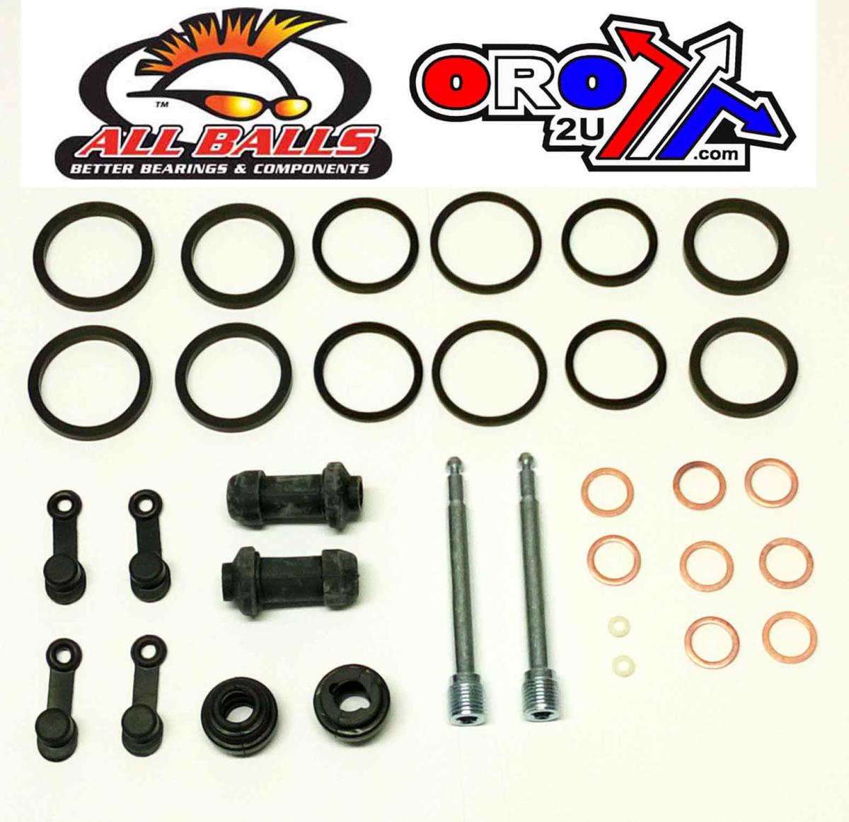 All Balls Racing Brake Caliper Rebuild Kit Allballs, Allballs 18-3260 Hon Xl1000 99-06 Front