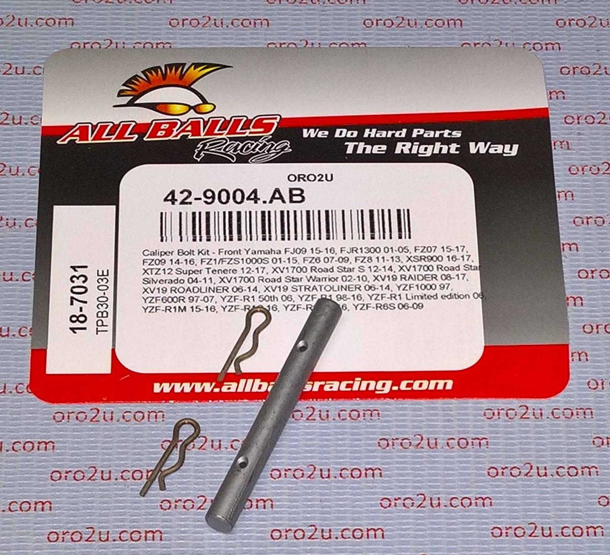 All Balls Racing Allballs Brake Pad Bolt Kit, Allballs 18-7031 6.0x56mm Yam Road Front