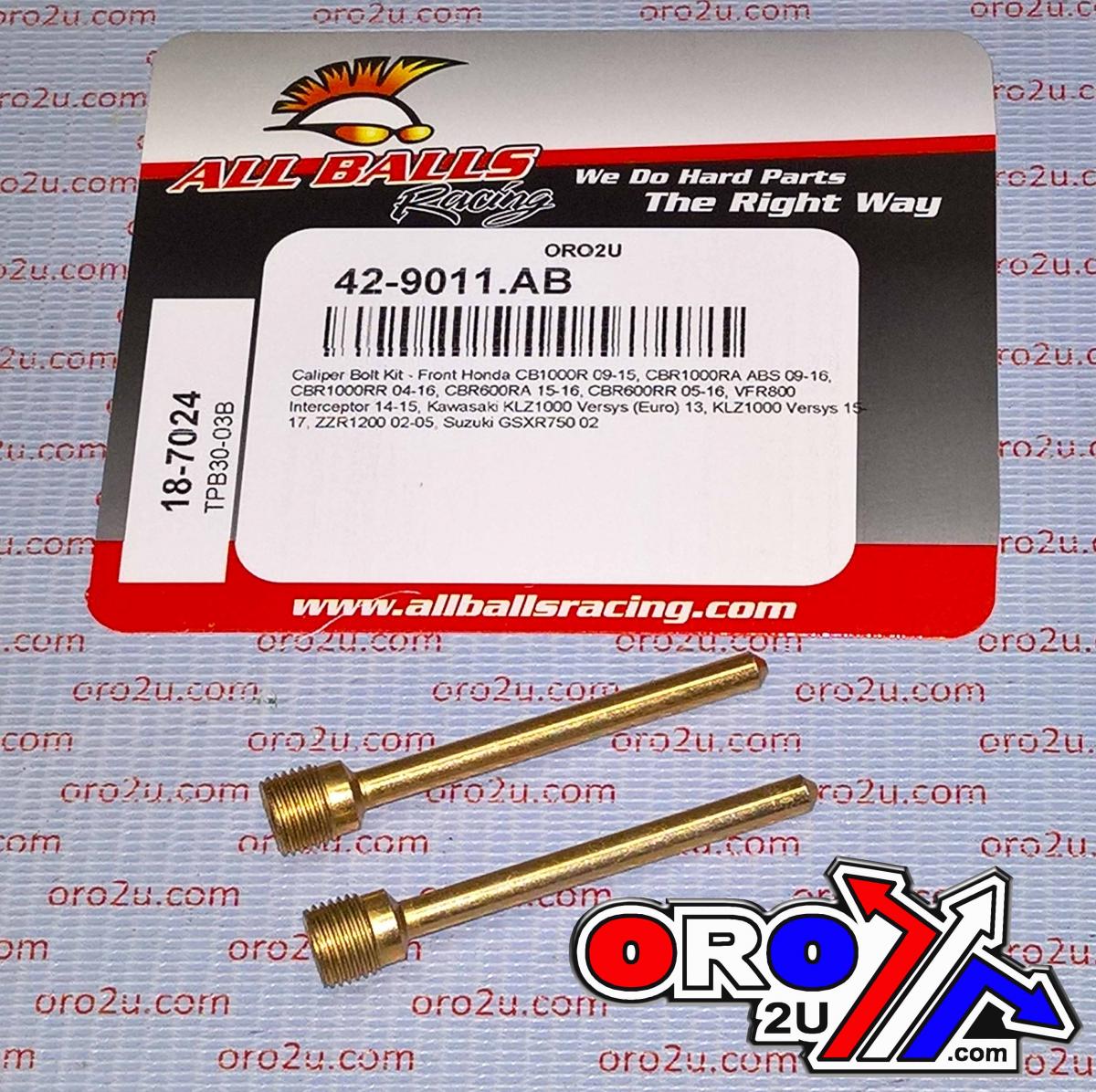 All Balls Racing Allballs Brake Pad Bolt Kit, Allballs 18-7024 4.5x62mm Hon/kaw Road Front