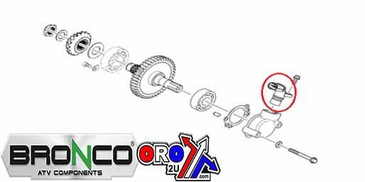 Bronco Speed Sensor Arctic Cat, Bronco at-01527 Kymco, 3313-172, 31350-ldb5-e0a