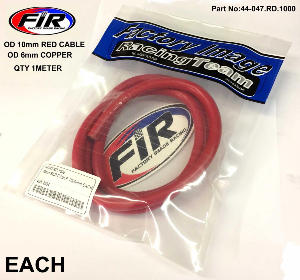 Tag-z 10mm Red Cable 1 Meter Each, 25mm2 / 170amps