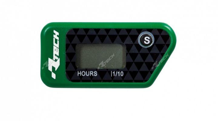 Rtech Plastics Wireless Hour Meter Green, Rtech R-hourmt002ve, R-hourmt002ve