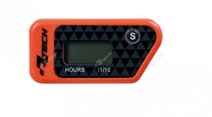 Rtech Plastics Wireless Hour Meter Orange, Rtech R-hourmt002ar, R-hourmt002ar