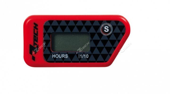 Rtech Plastics Wireless Hour Meter Red, Rtech R-hourmt002rs, R-hourmt002rs