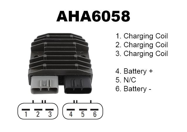 Arrowhead Electrical Voltage Regulator Hon/yam, 31600-hp0-a01 Aha6058, Trx 680cc F (2006-2014)