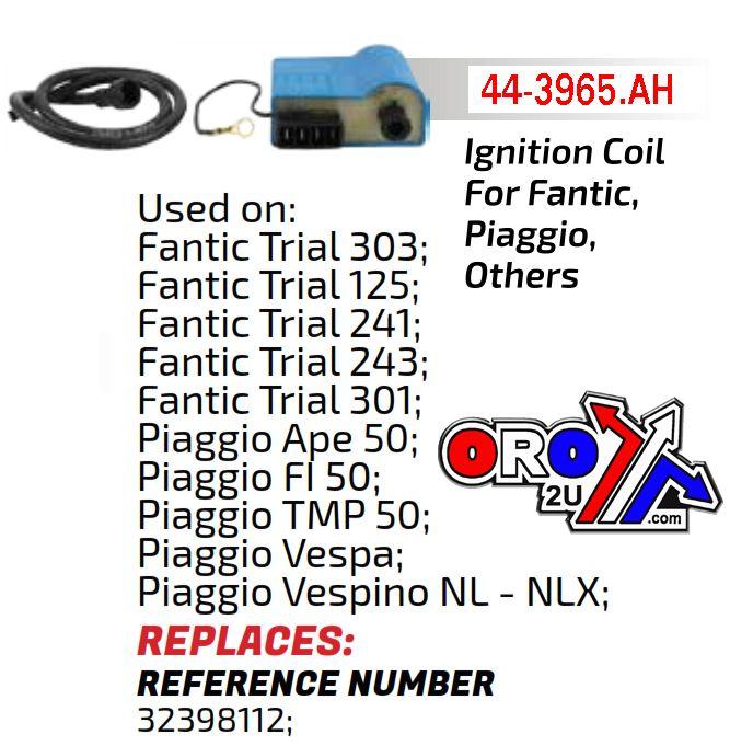 Arrowhead Electrical Coil Ignition Fantic Trial, 32398112, Imc0006, Piaggio, Scooter, Dirt